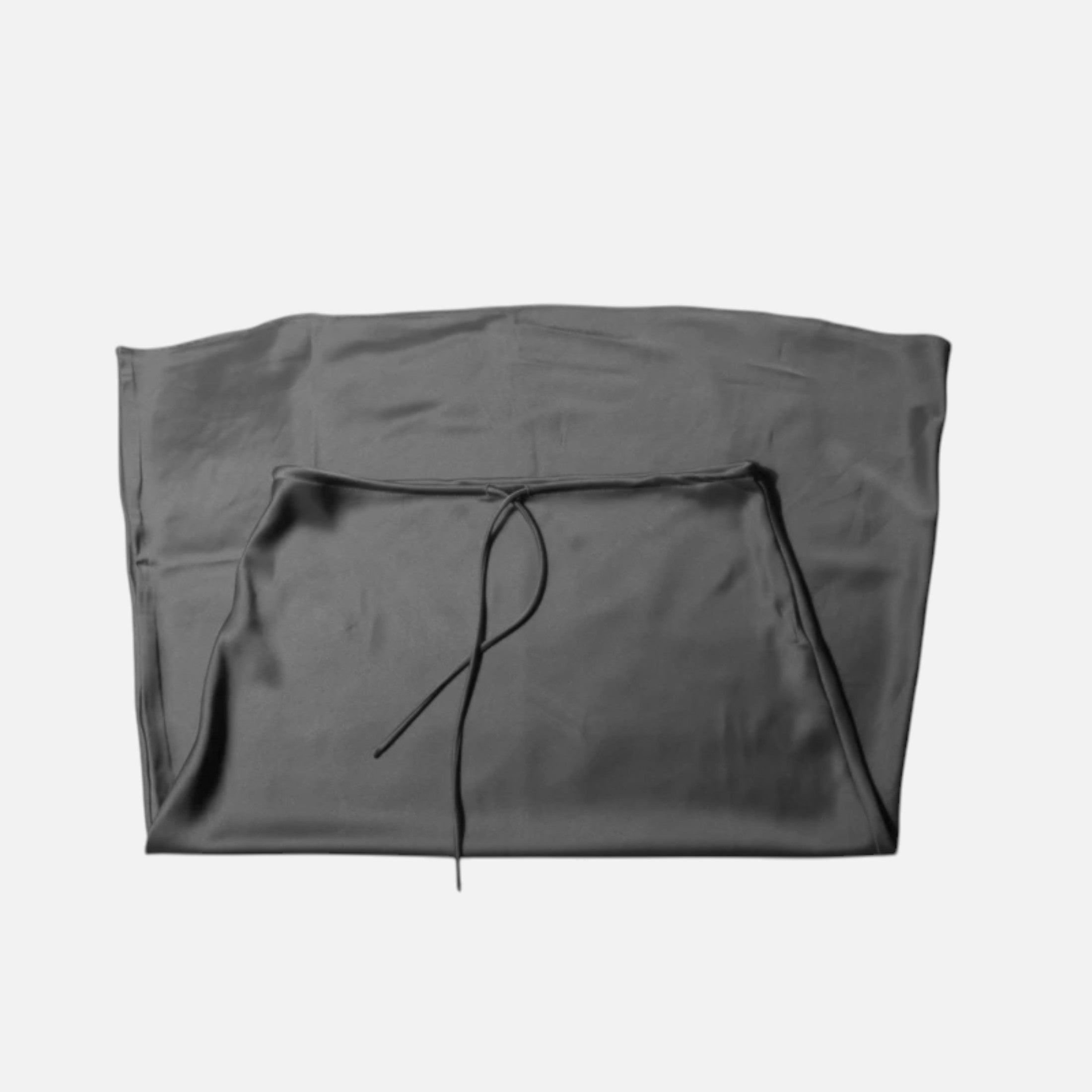 Anne & Mari | Naiste Elegantne Kõrge Vöökoht Satin Seelik