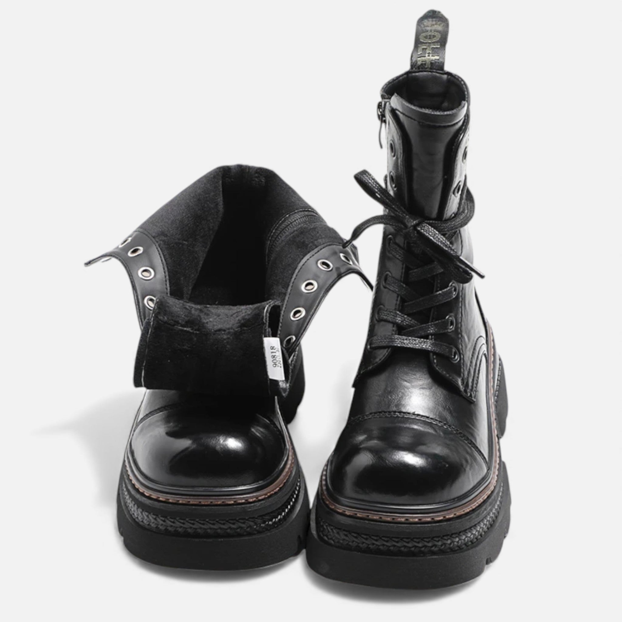 Anne & Mari | Naiste pehme voodriga talvised nööriga platvormikingad