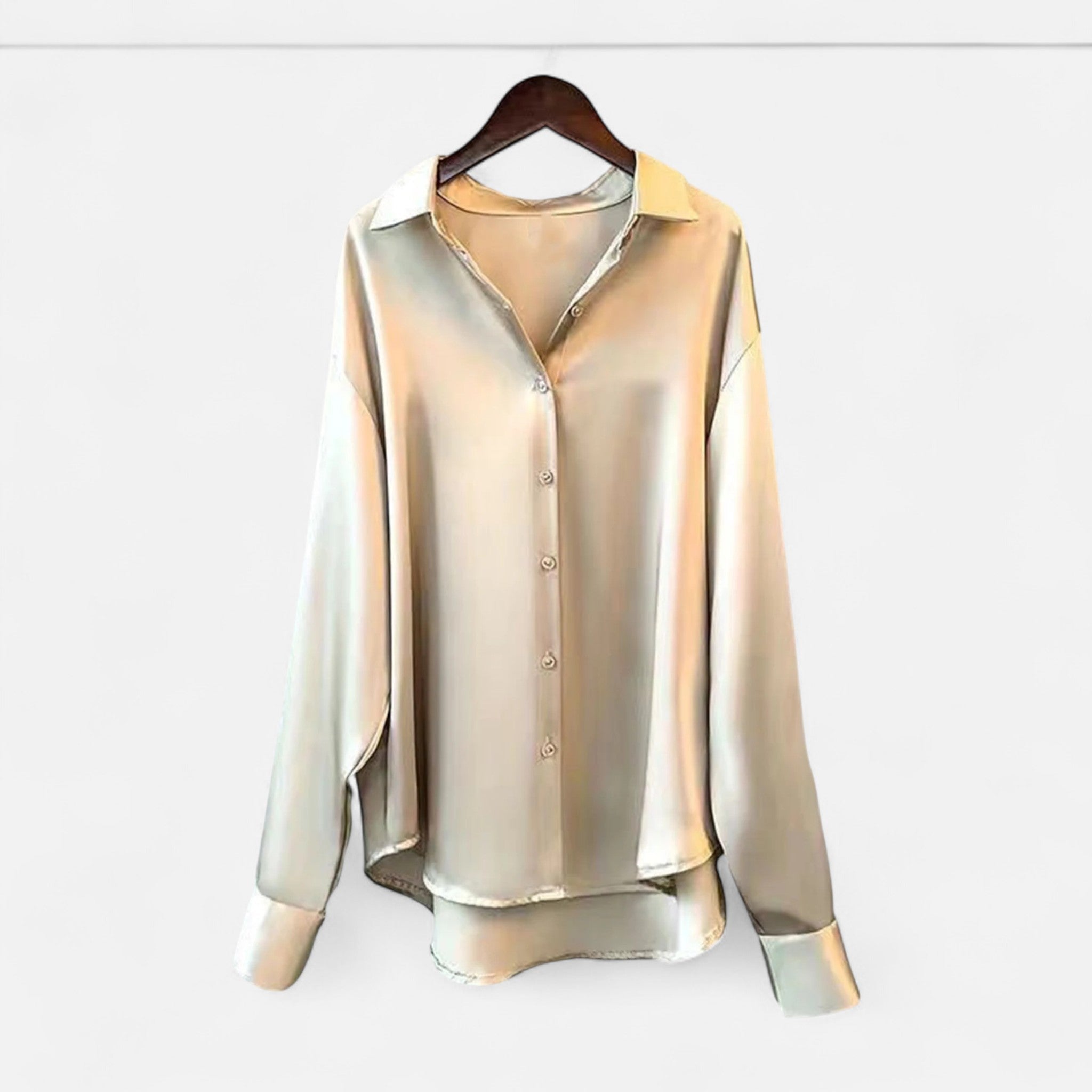 Anne & Mari | Naiste Siidist Satin Bluus – Sügise Elegantsi Väljaanne