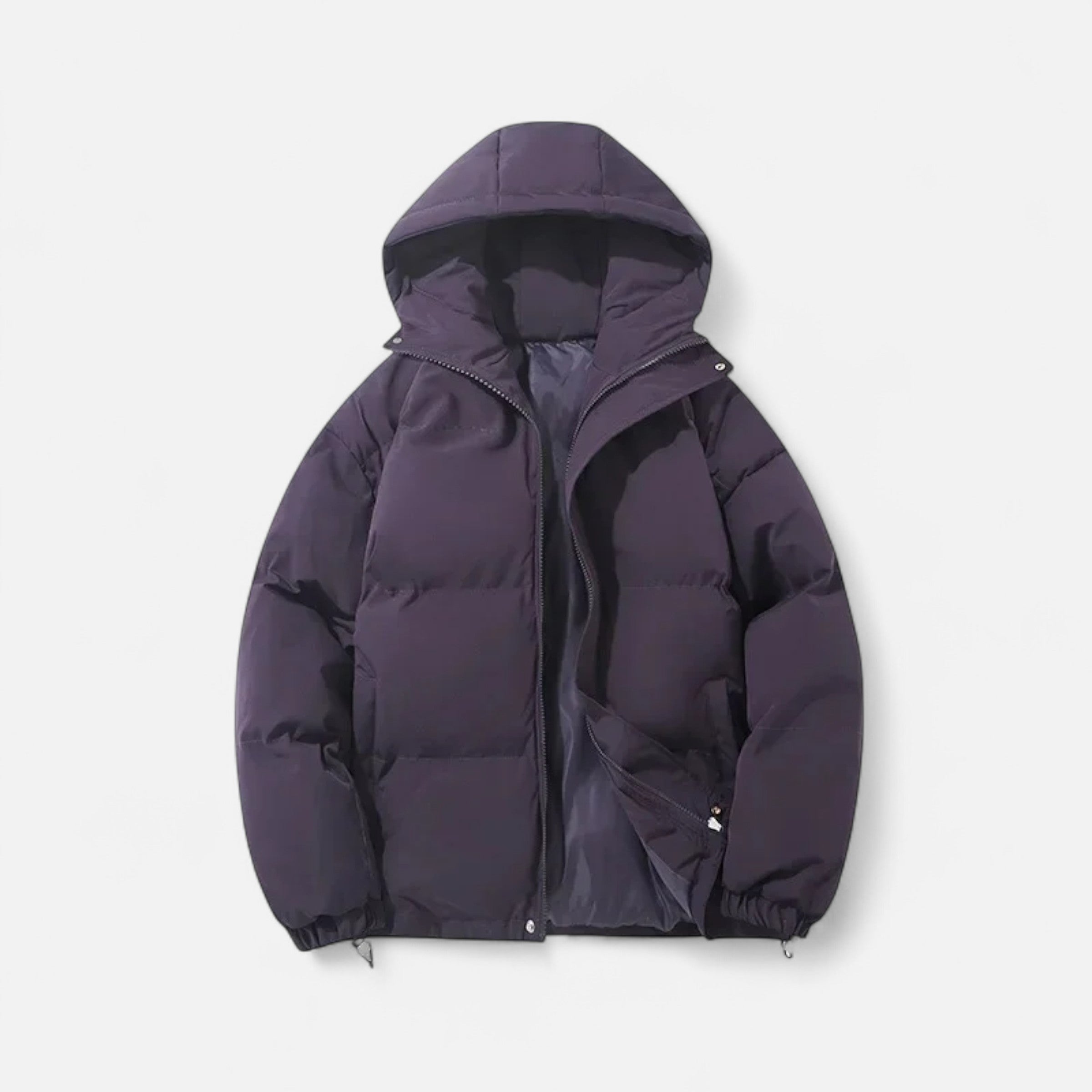 Anne & Mari | Unisex Kapuutsiga Puuvillane Puffer Jakk