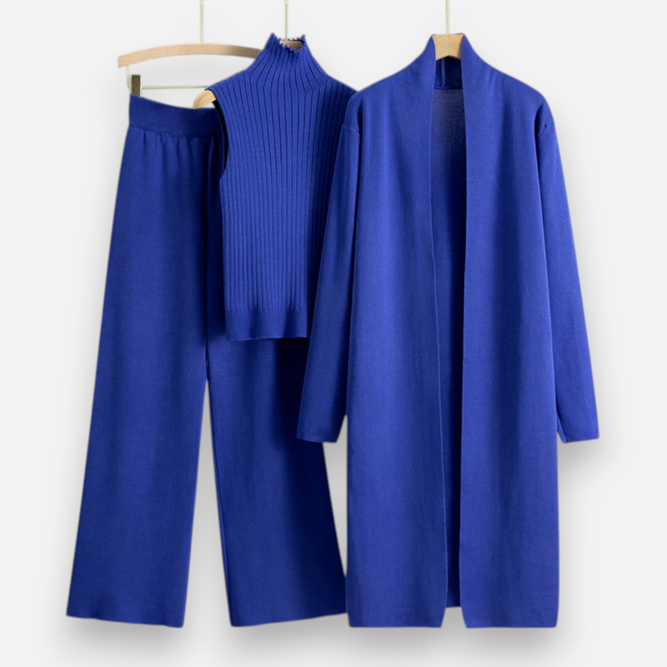 Anne & Mari | Naiste Kootud 3-osaline Kardiganikomplekt