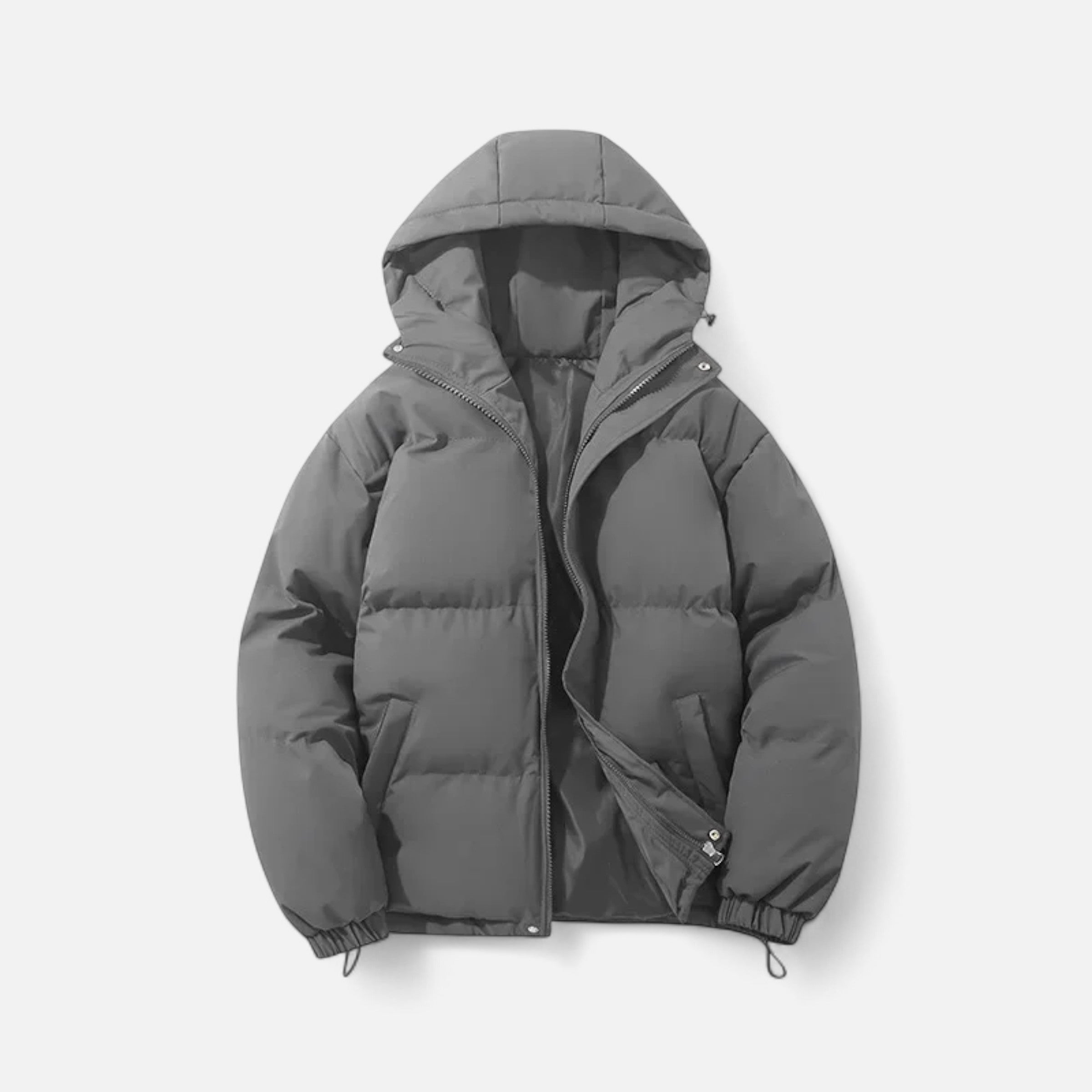 Anne & Mari | Unisex Kapuutsiga Puuvillane Puffer Jakk