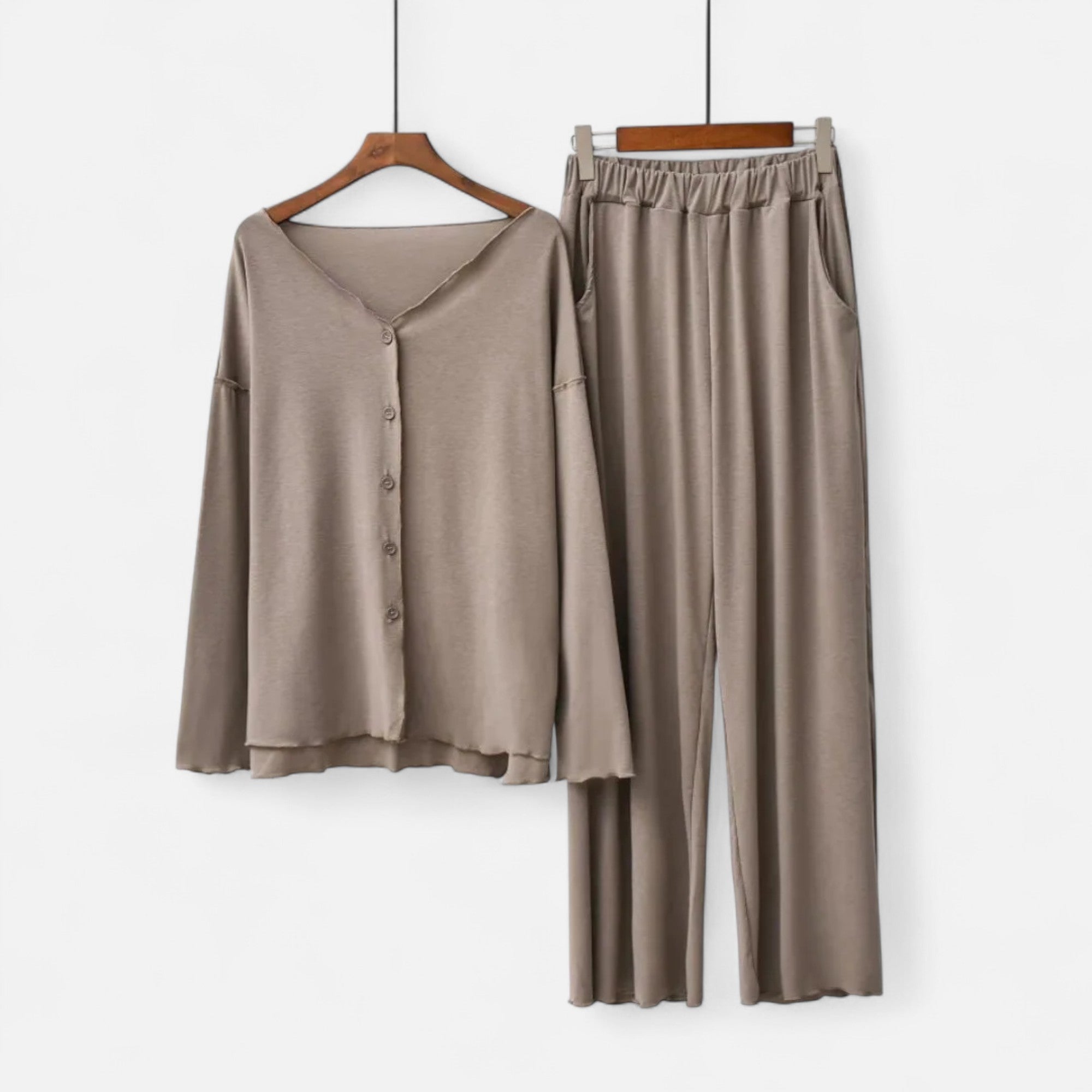 Anne & Mari | Naiste Kaheosaline Cashmere-Touch Loungewear Komplekt