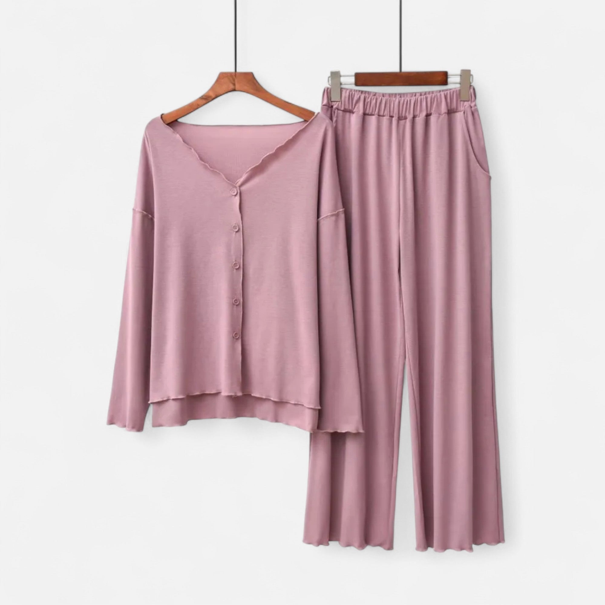 Anne & Mari | Naiste Kaheosaline Cashmere-Touch Loungewear Komplekt