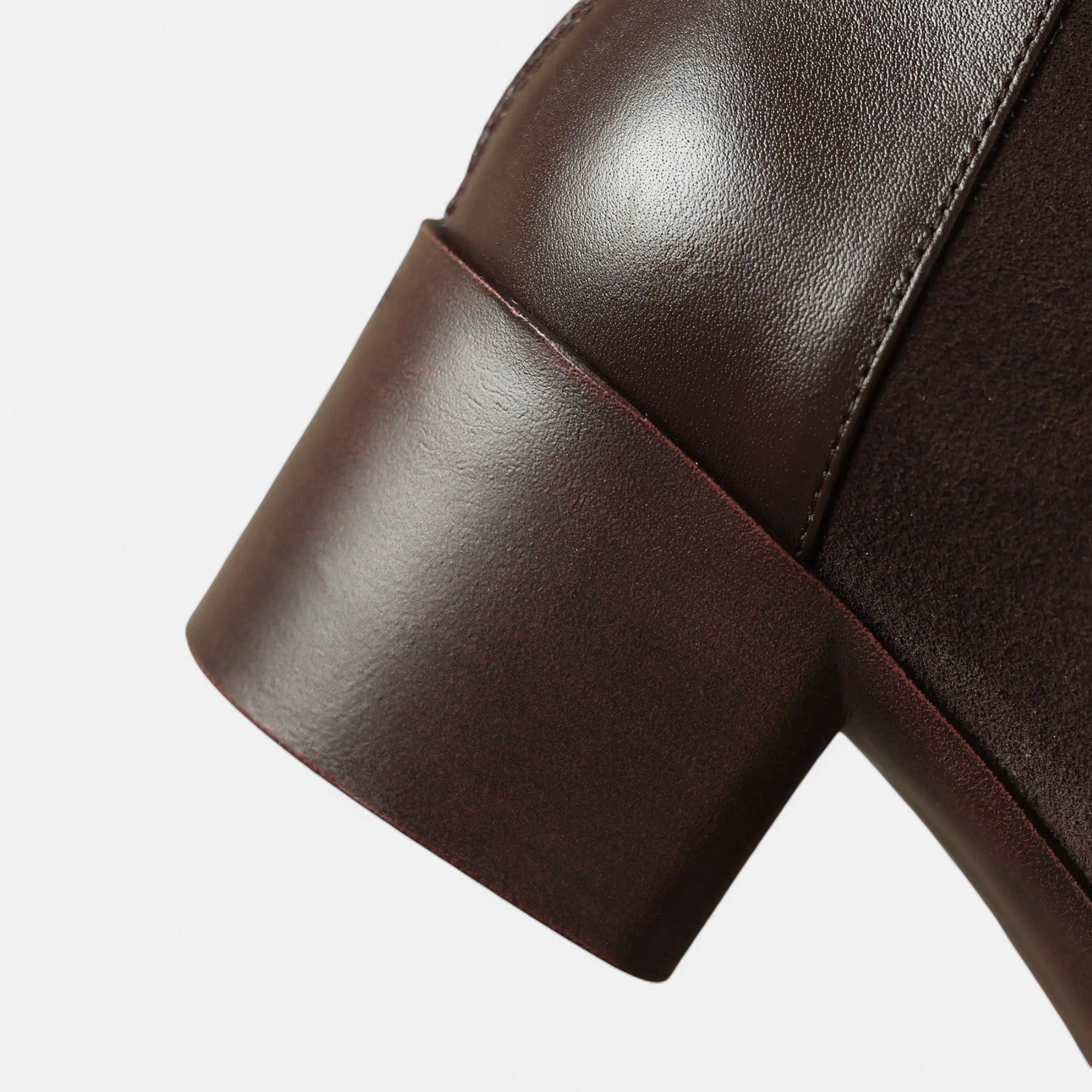 Anne &amp; Mari | Naiste Nahkkingad – Ruudukujuline Varvas, Keskmine Konts