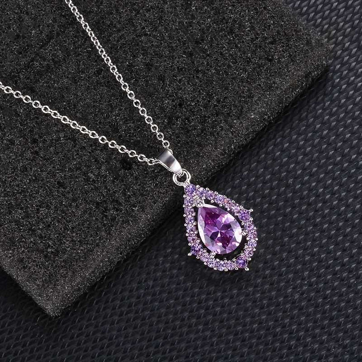Nadine Amethist Náhrdelník a Náušnice 