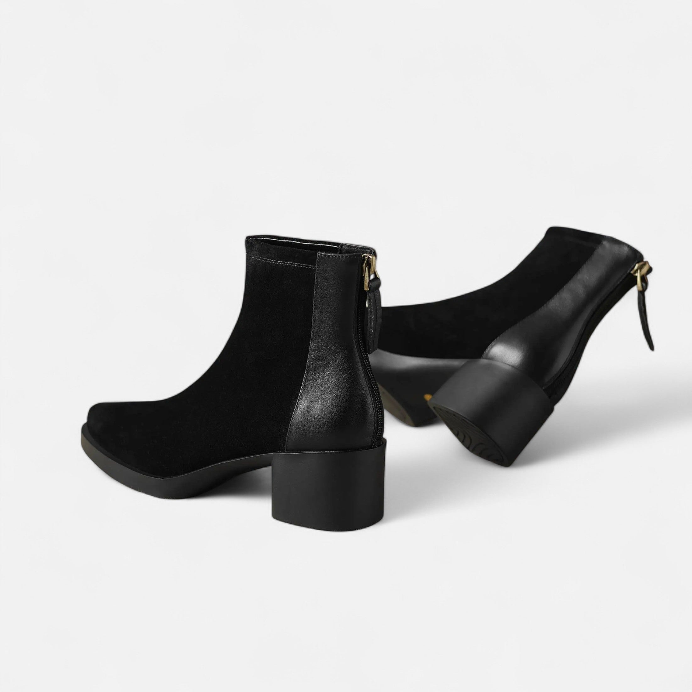 Anne &amp; Mari | Naiste Nahkkingad – Ruudukujuline Varvas, Keskmine Konts