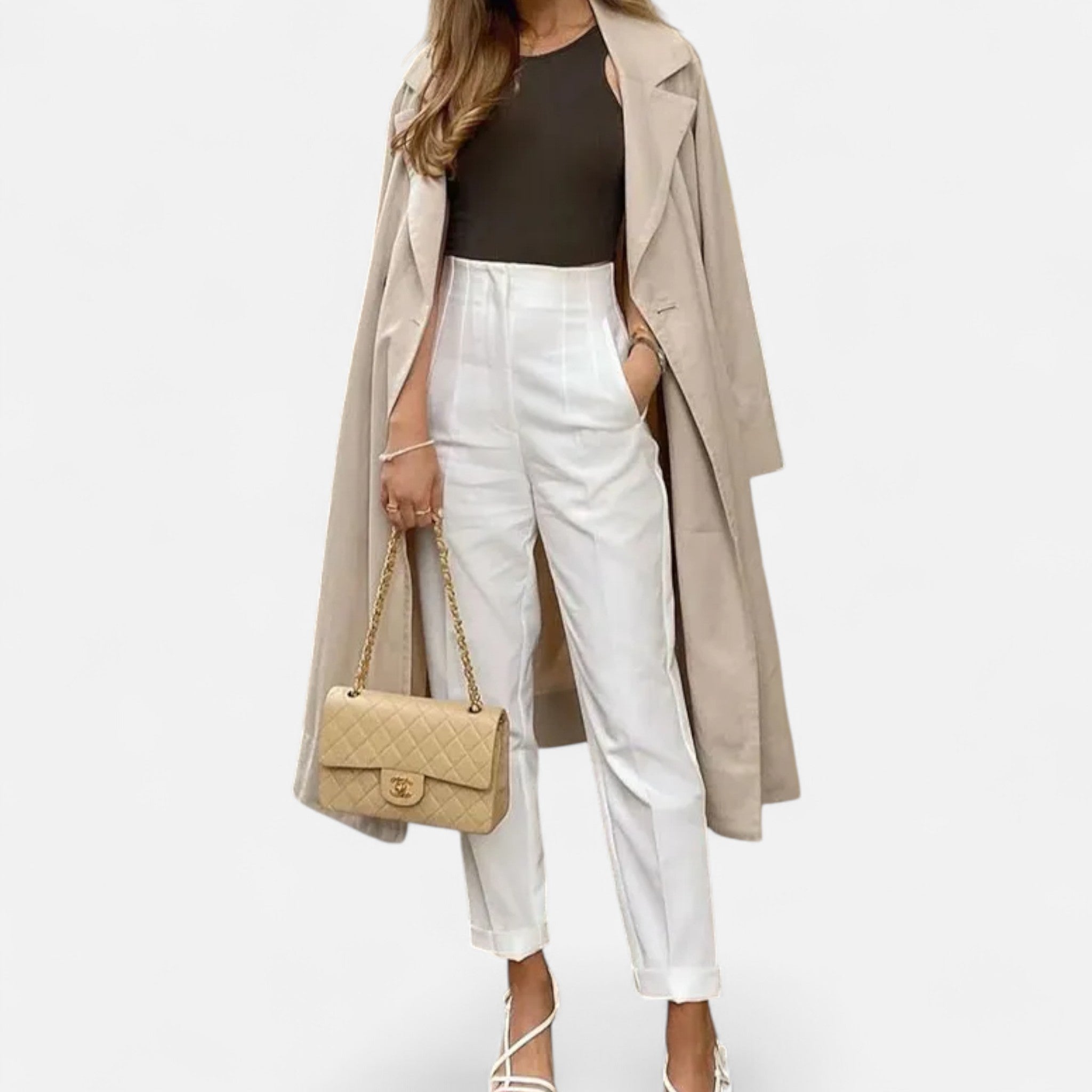 Anne &amp; Mari | Naiste Kõrge Vöökoht Pintsakpüksid