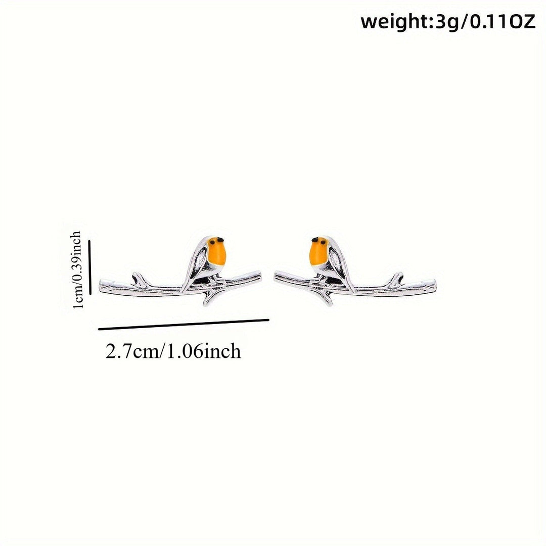 Vogel Cartoon Náušnice 