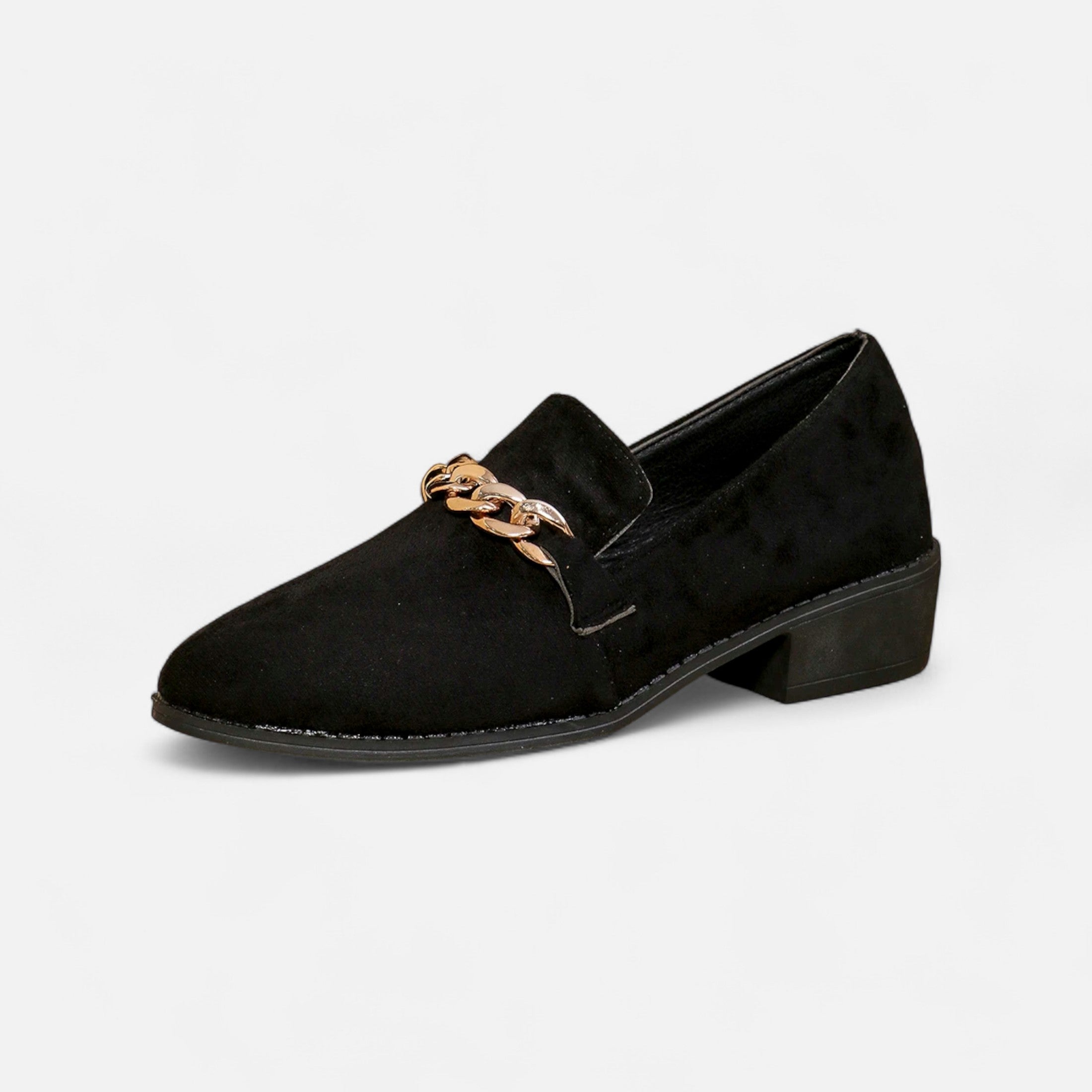 Anne &amp; Mari | Naiste Nubuk Loafers – Leopardimustriga Keskmine Konts