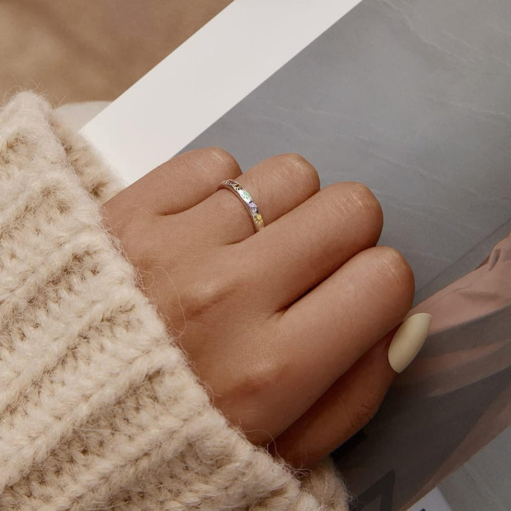 Sterling strieborný prsteň s odtlačkom labky.