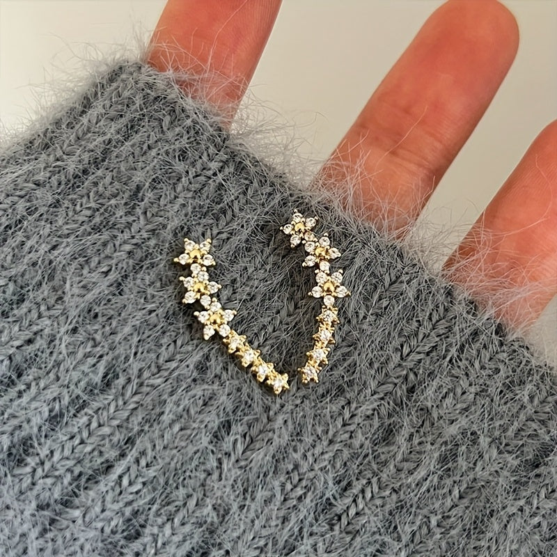 Nadčasové kvetinové náušnice