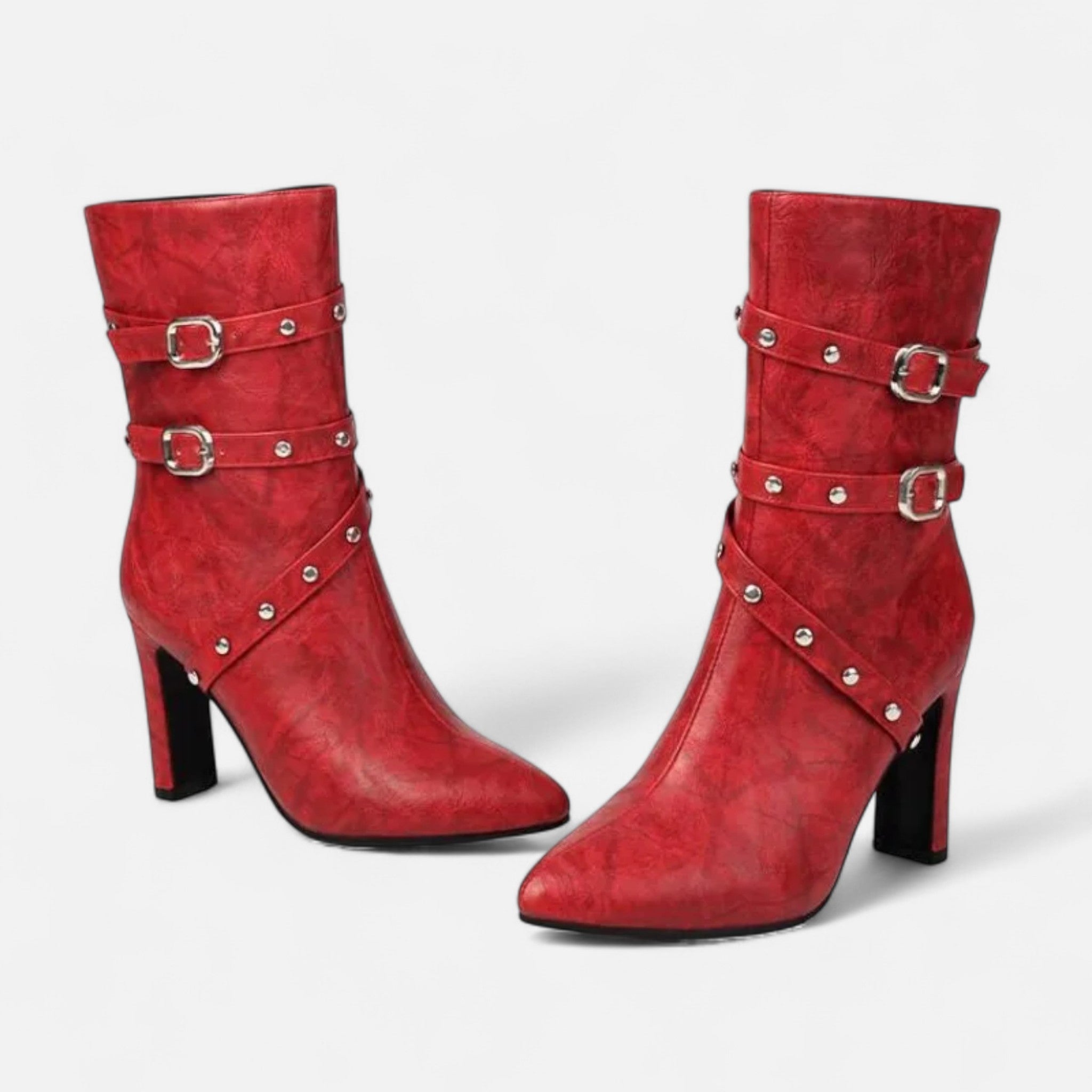 Anne &amp; Mari | Naiste Nahast Ankle Bood – Talve Luxe Terav Varvas