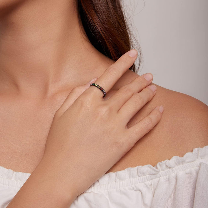 Sterling strieborný prsteň s odtlačkom labky.