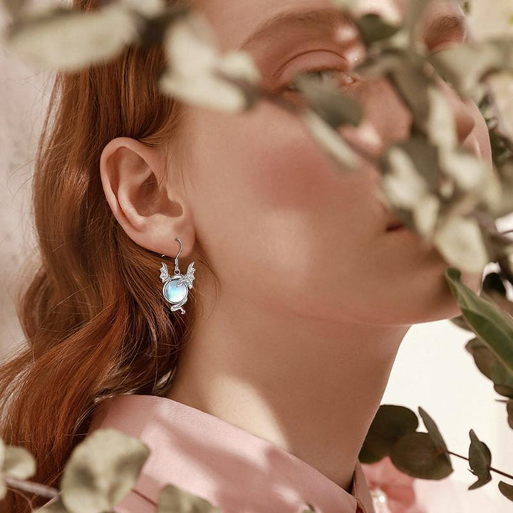 Brunhilde Maansteen-Oorbellen 