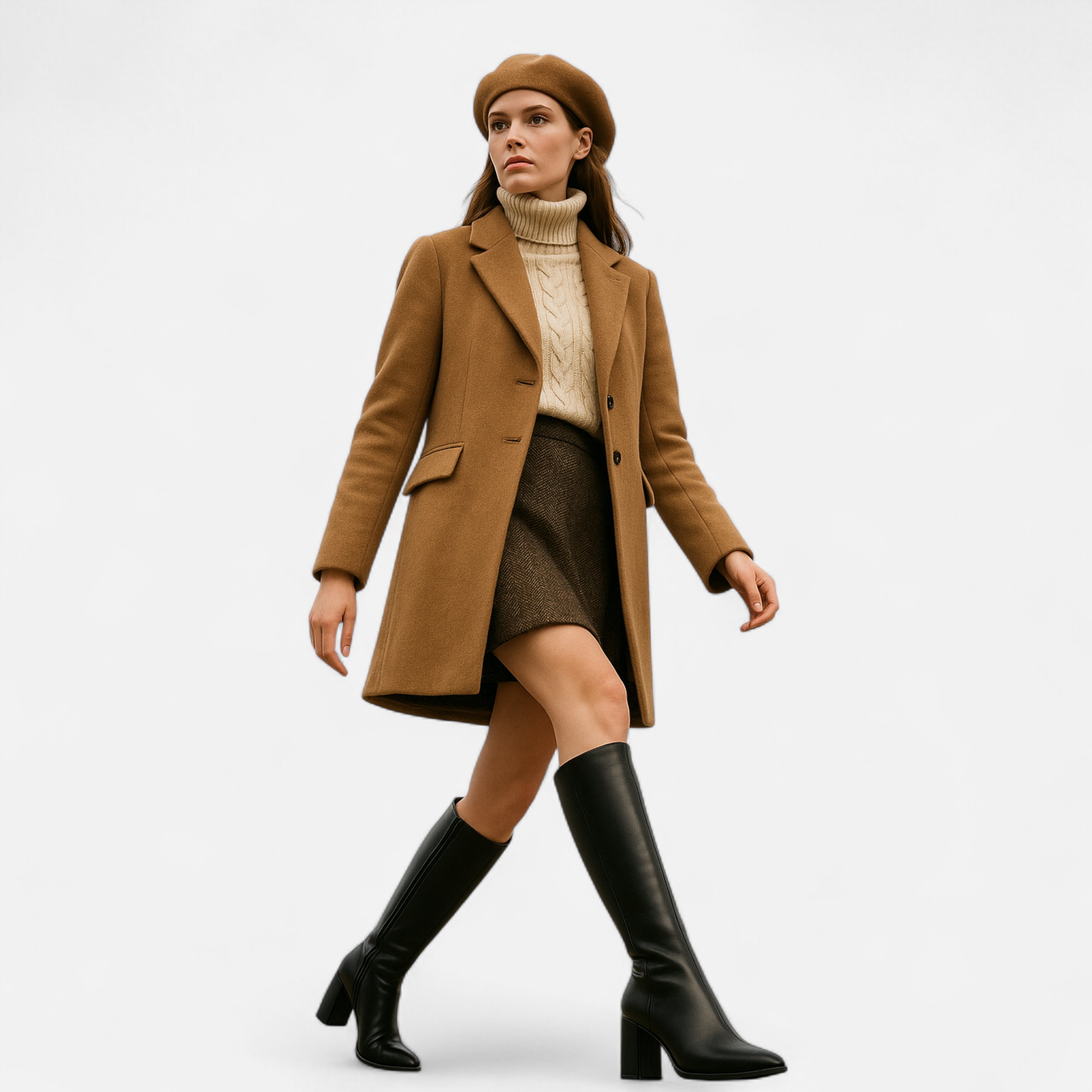 Anne &amp; Mari | Naiste põlvekõrgused tõmblukuga kontsakingad