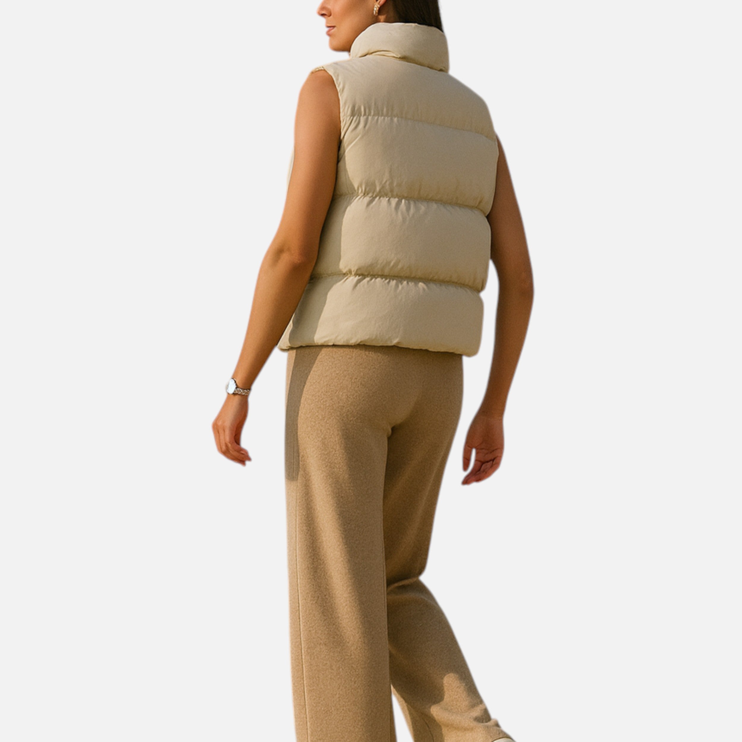 Anne &amp; Mari | Naiste Elegantne Kõrge Vöökoht Talve Vest