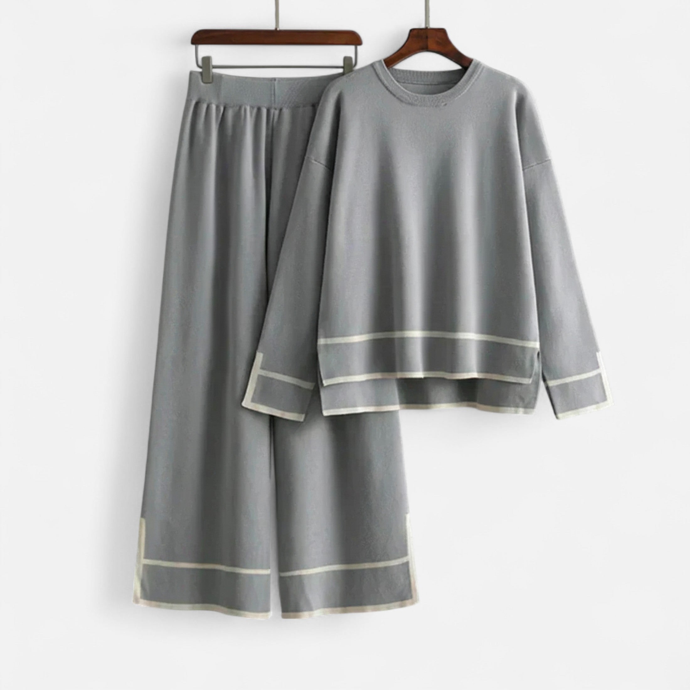 Anne &amp; Mari | Naiste Kootud Kaheosaline Komplekt – Hästi Liikuv Talvine Elegants