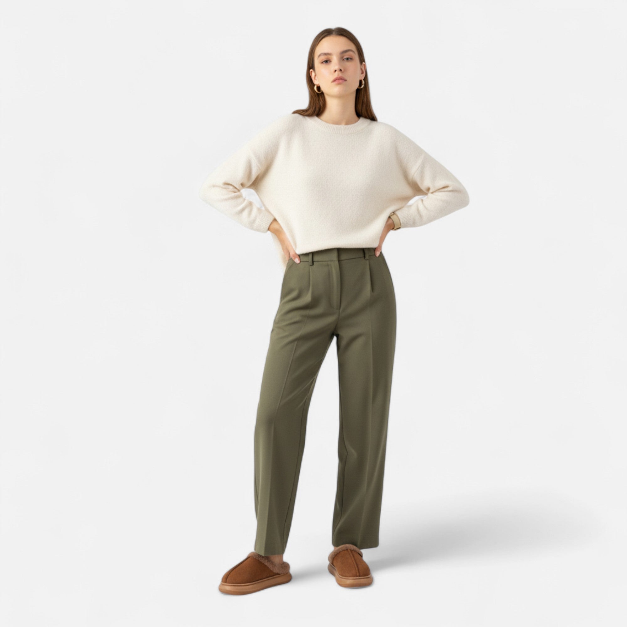 Anne &amp; Mari | Naiste Plush Cashmere-Touch Platvormi Sussid