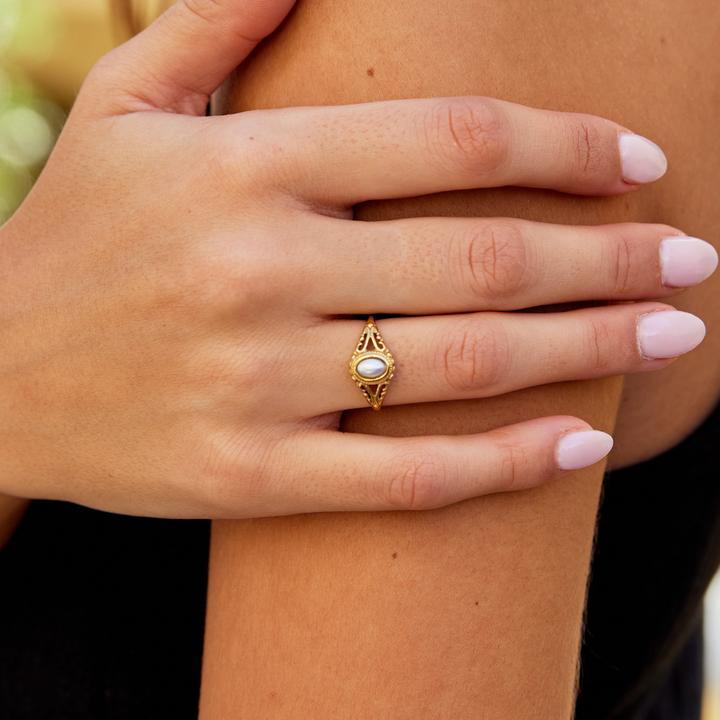 Ročník kráľovská perlová obrúčka 